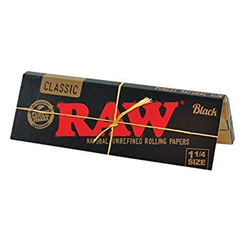RAW CLASSIC BLACK 1 1/4 PAPERS