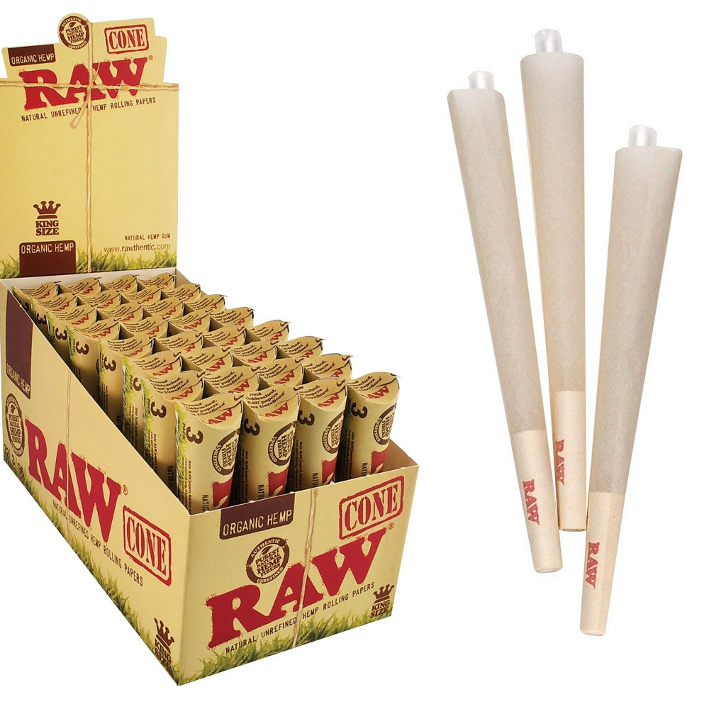 RAW ORGANIC CONES KING SIZE