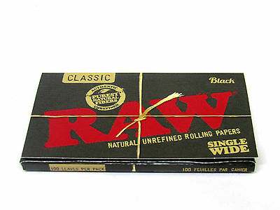 RAW: CLASSIC BLACK SINGLE WIDE PAPERS