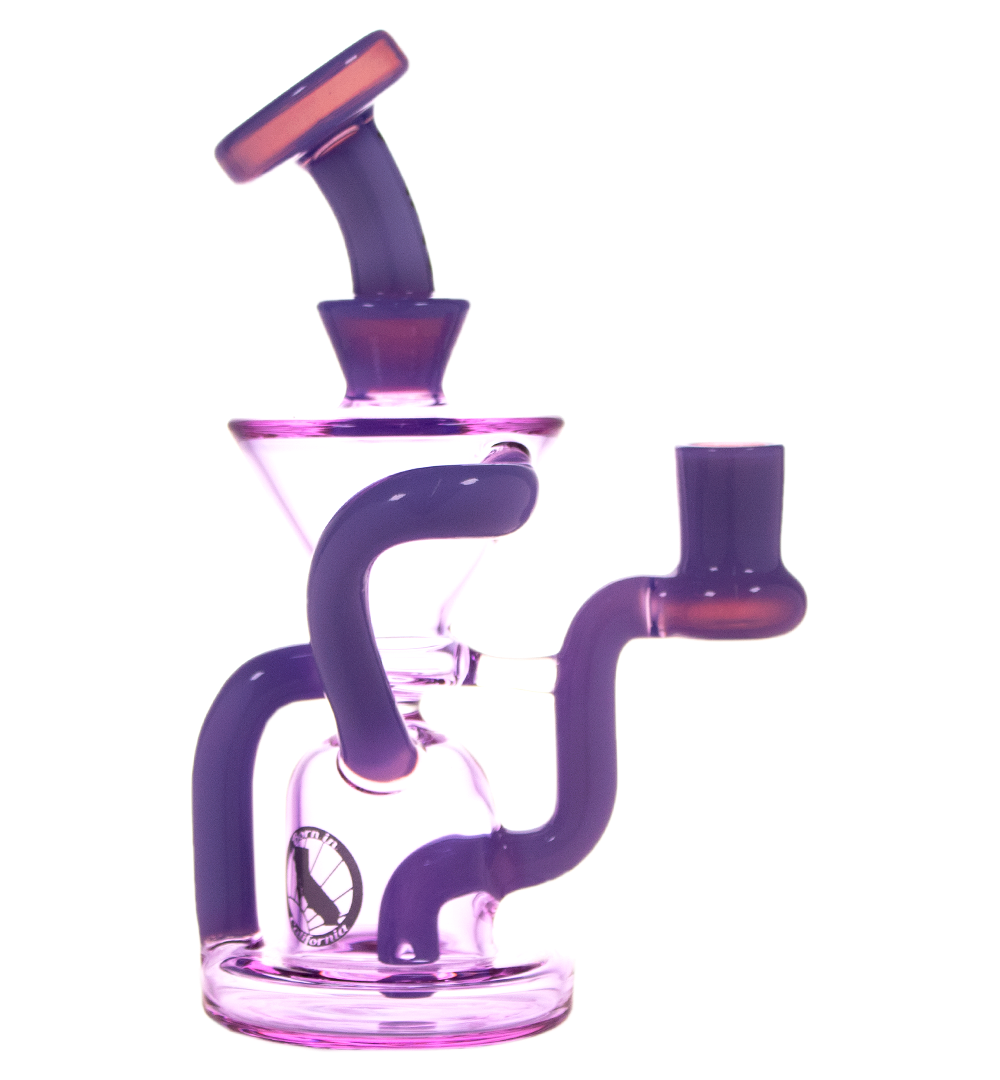 MAV GLASS: 7" THE HUMBOLDT MINI RECYCLER PURPLE
