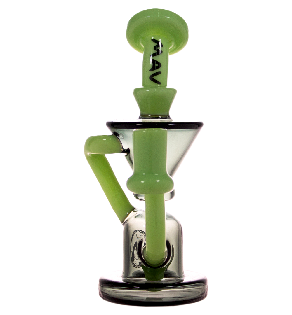 Alternative view of MAV GLASS: 7" THE HUMBOLDT MINI RECYCLER SLIME GREEN