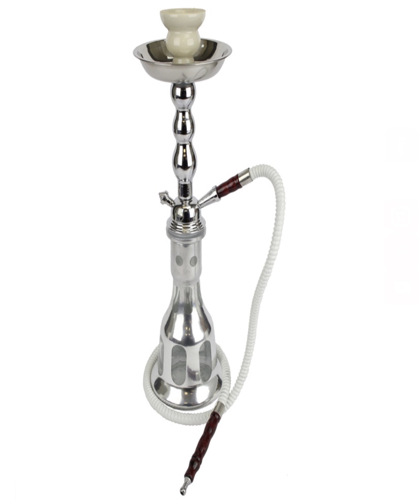 20" BADSHAH AGLEAM FROSTED BASE SINGLE HOSE HOOKAH