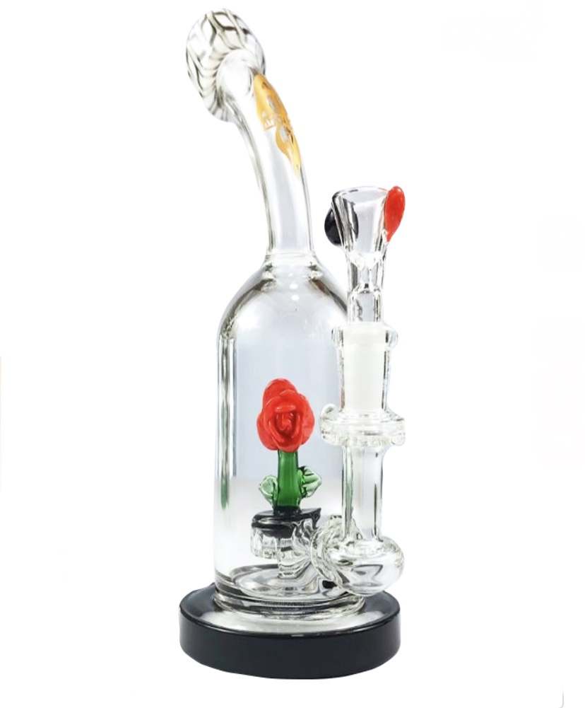 APOLLO: 8" 14mm SHOWER RED ROSE