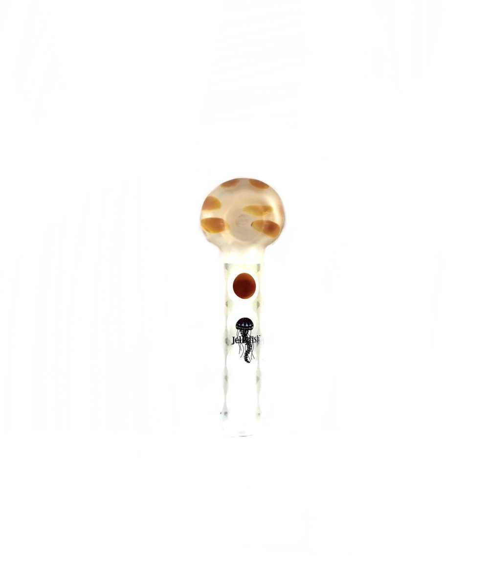 JELLYFISH GLASS: "BUBBLE DOT" FROSTED HAND PIPE