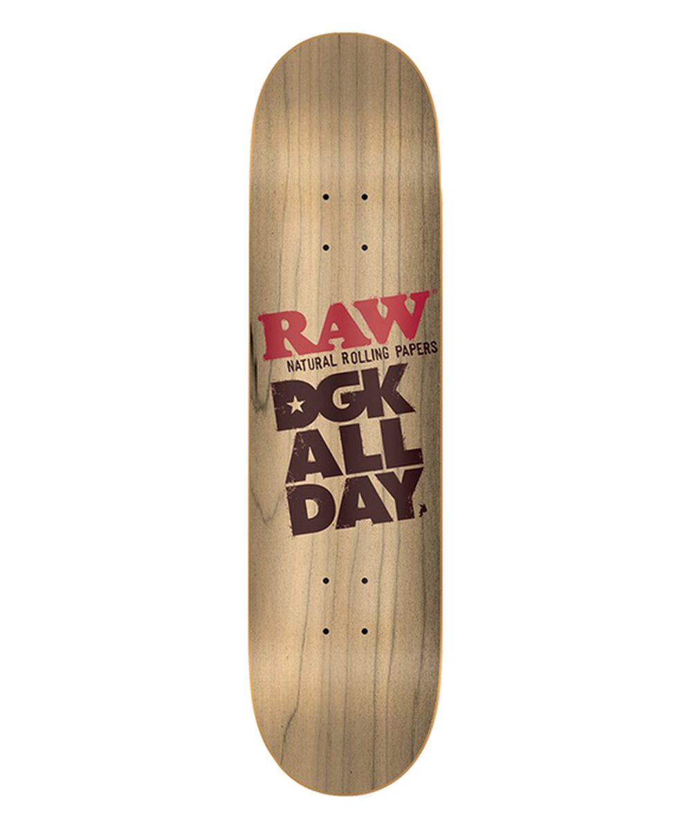 Alternative view of RAW: SKATEBOARD DECK 8.25"