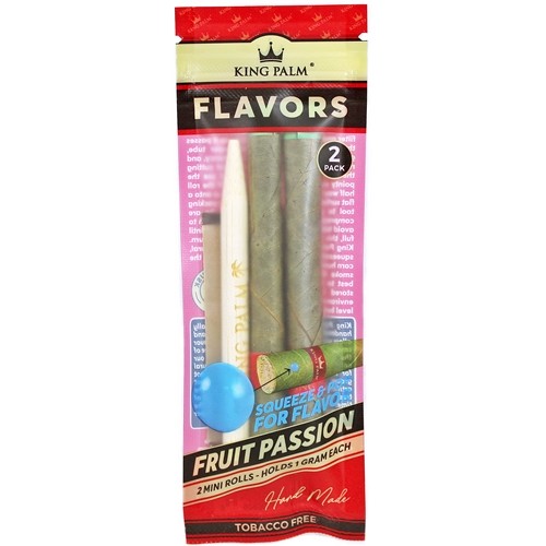 KING PALM: 2 FLAVORED MINI ROLLS