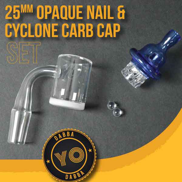 YO DABBA DABBA: 14MM MALE OPAQUE CYCLONE SET