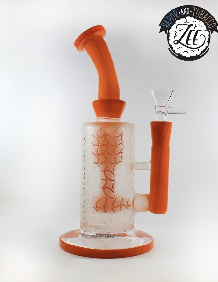 Alternative view of 12" FROSTED BENT NECK WATER PIPE
