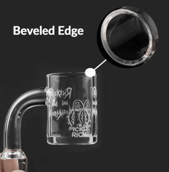 RICK AND MORTY BANGER 14MM MALE 90 DEGREE FLAT TOP BANGER