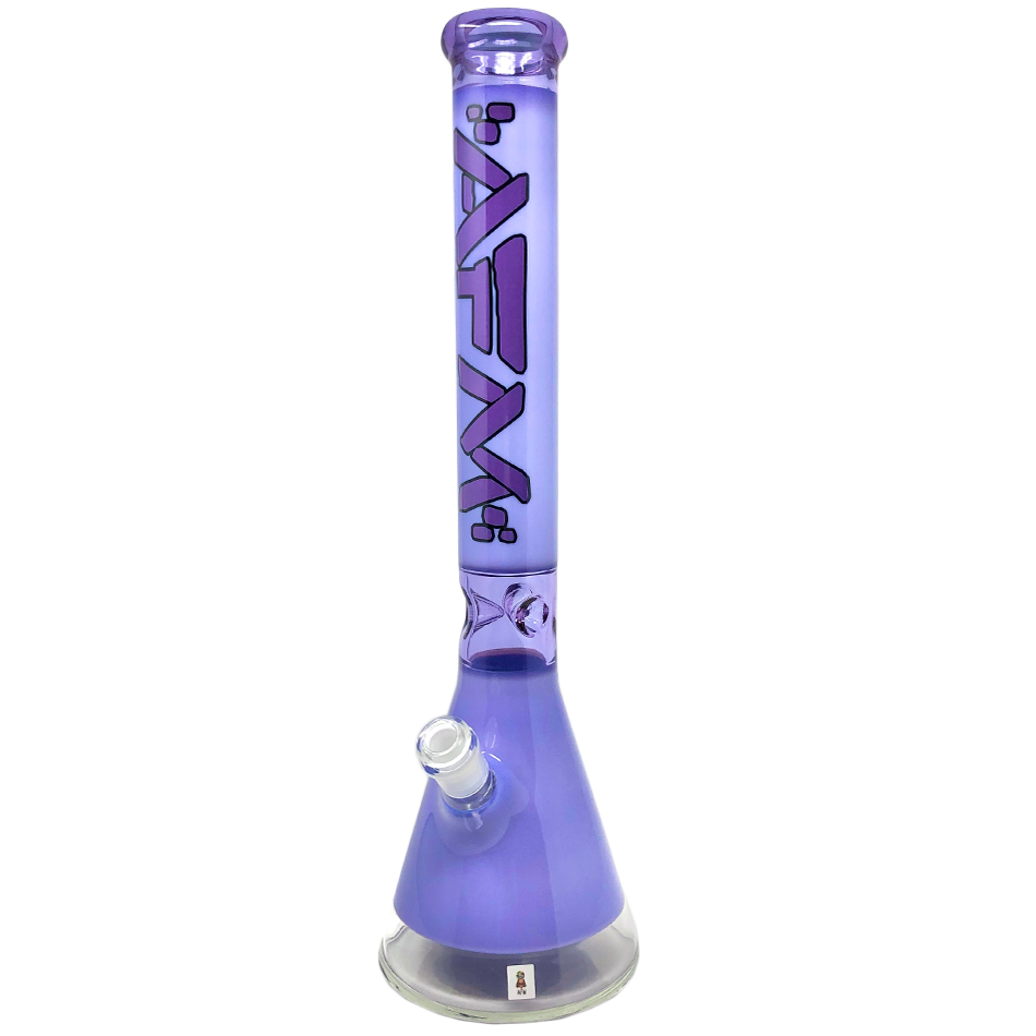 ALIEN FLOWER MONKEY: 18" 9MM T400 LOGO BEAKER
