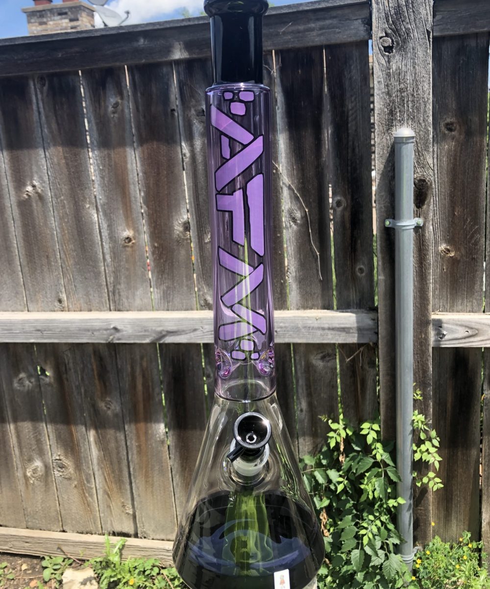 Alternative view of ALIEN FLOWER MONKEY: 18" 9MM T405 LOGO BEAKER