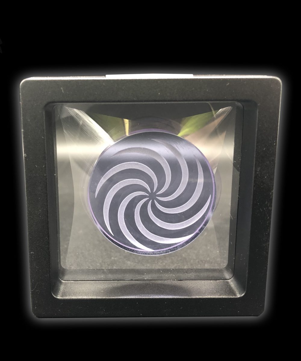 CHANNEL CAPS: 35MM SINGLE COIN CAP VORTEX PURPLE CFL