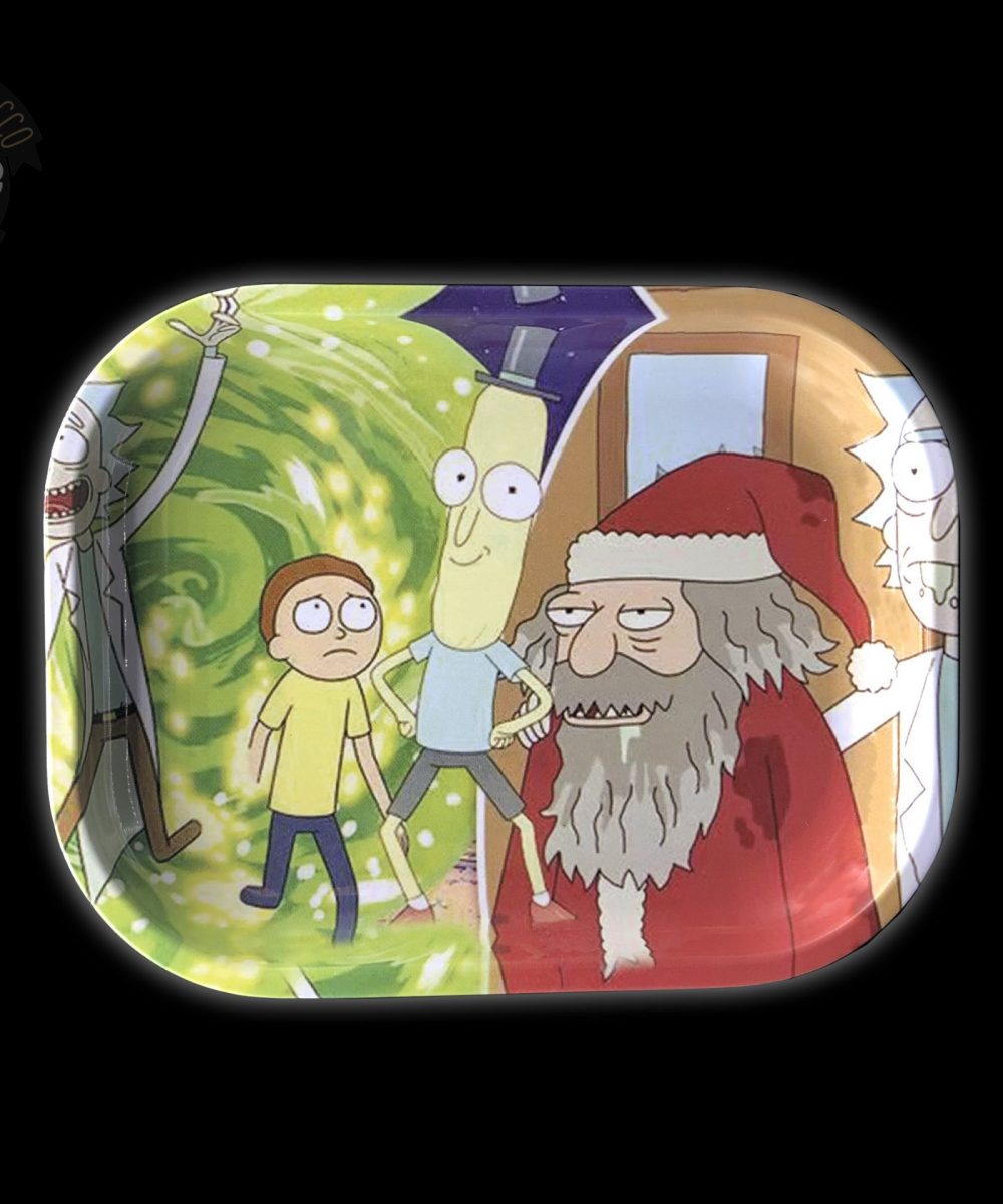 RICK AND MORTY ROLLING TRAY SMALL SANTA EDITION