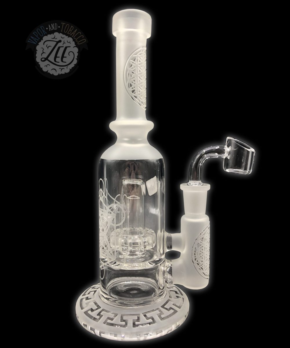 PRESCRIBED GLASS: 12" WHITE FROSTED GLASS RIG