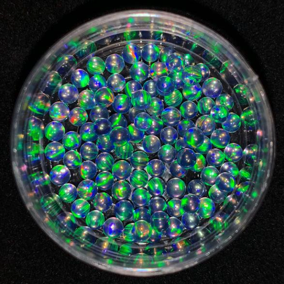 RUBY PEARL CO: 3MM BLUE OPAL SINGLE 1PK