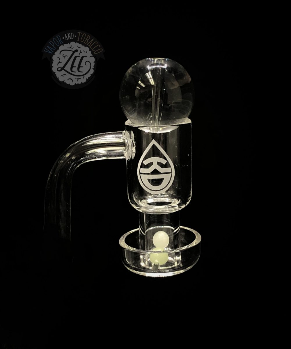 KROMEDOME: TERP SLURPER SET WITH 25MM MARBLE AND UV PEARLS