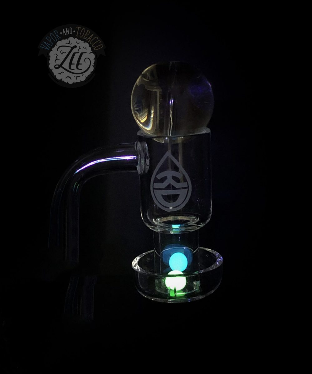 Alternative view of KROMEDOME: TERP SLURPER SET WITH 25MM MARBLE AND UV PEARLS