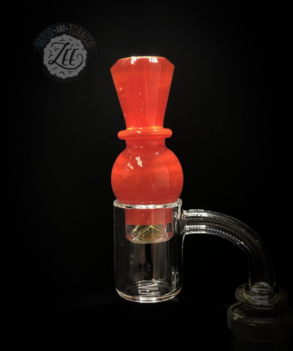 MELITZARTGLASS: UV POPPY SPINNER CARB CAP FOR BANGERS