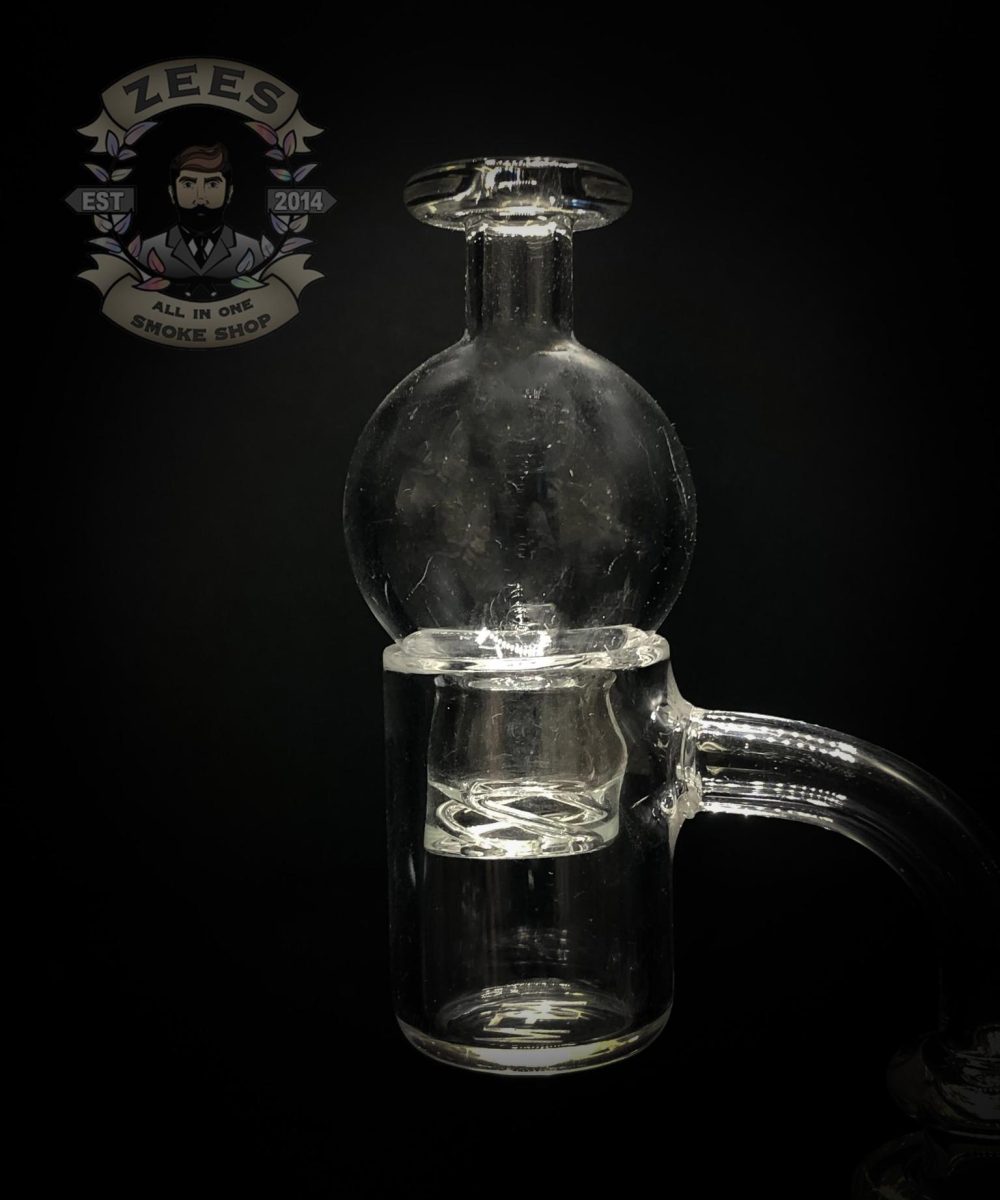 DAWNK GLASS: CLEAR SPINNER BUBBLE CAP FOR BANGERS