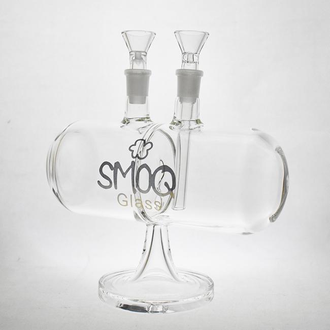Alternative view of SMOQ GLASS: JINNI PIPE 7 INFINITY GRAVITY PIPE GLASS WATER PIPE HOOKAH BUBBLER “SMOQ52”