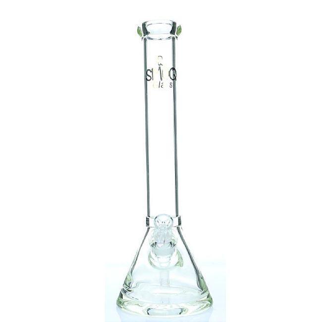 Alternative view of SMOQ GLASS: 9MM 15″ BOROSILICATE BEAKER WATER PIPE HEAVY THICK
