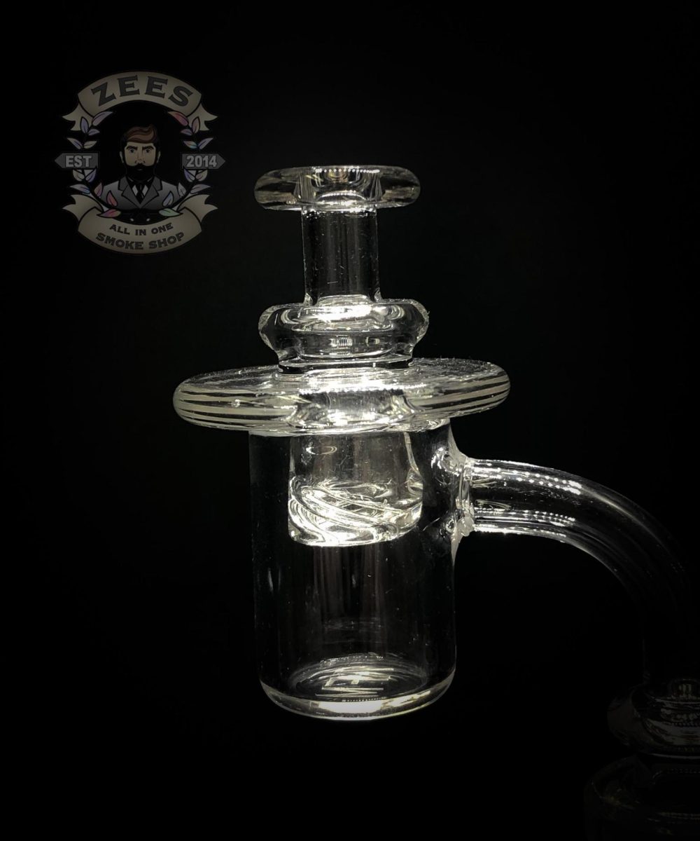 DAWNK GLASS: CLEAR SPINNER CAP FOR BANGERS