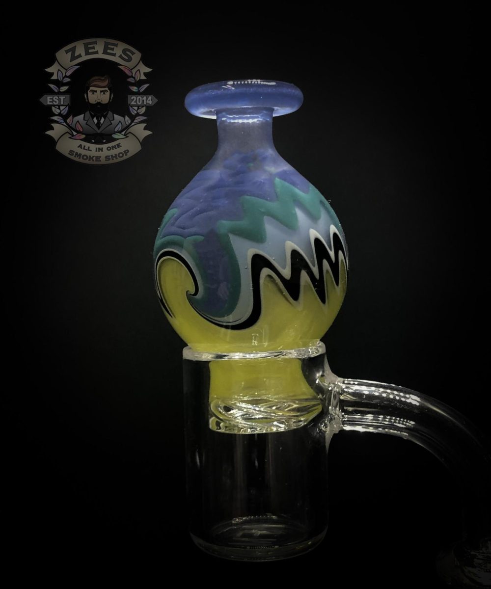 DAWNK GLASS: WIG WAG SPINNER BUBBLE CAP FOR BANGERS ASSORTED