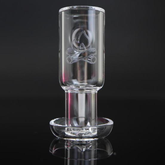 Alternative view of CAMPFIRE QUARTZ: V2 SLURPER STYLE BANGER (FULLY FUSED)