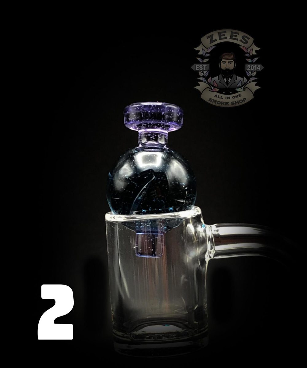 Alternative view of CRIPPLE HILL GLASS: 25MM SPINNER CAP COLORED