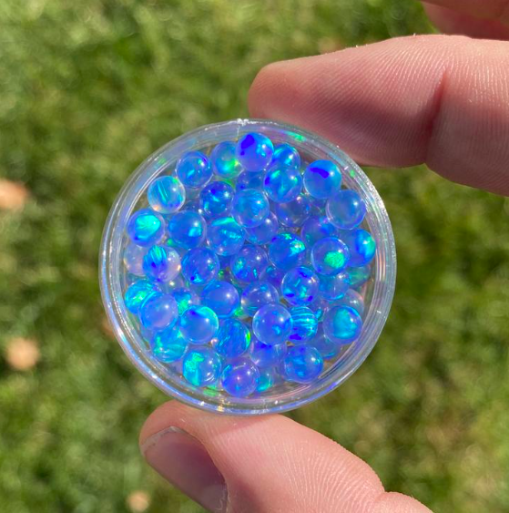 RUBY PEARL CO: 5MM BLUE OPAL SINGLE 1PK