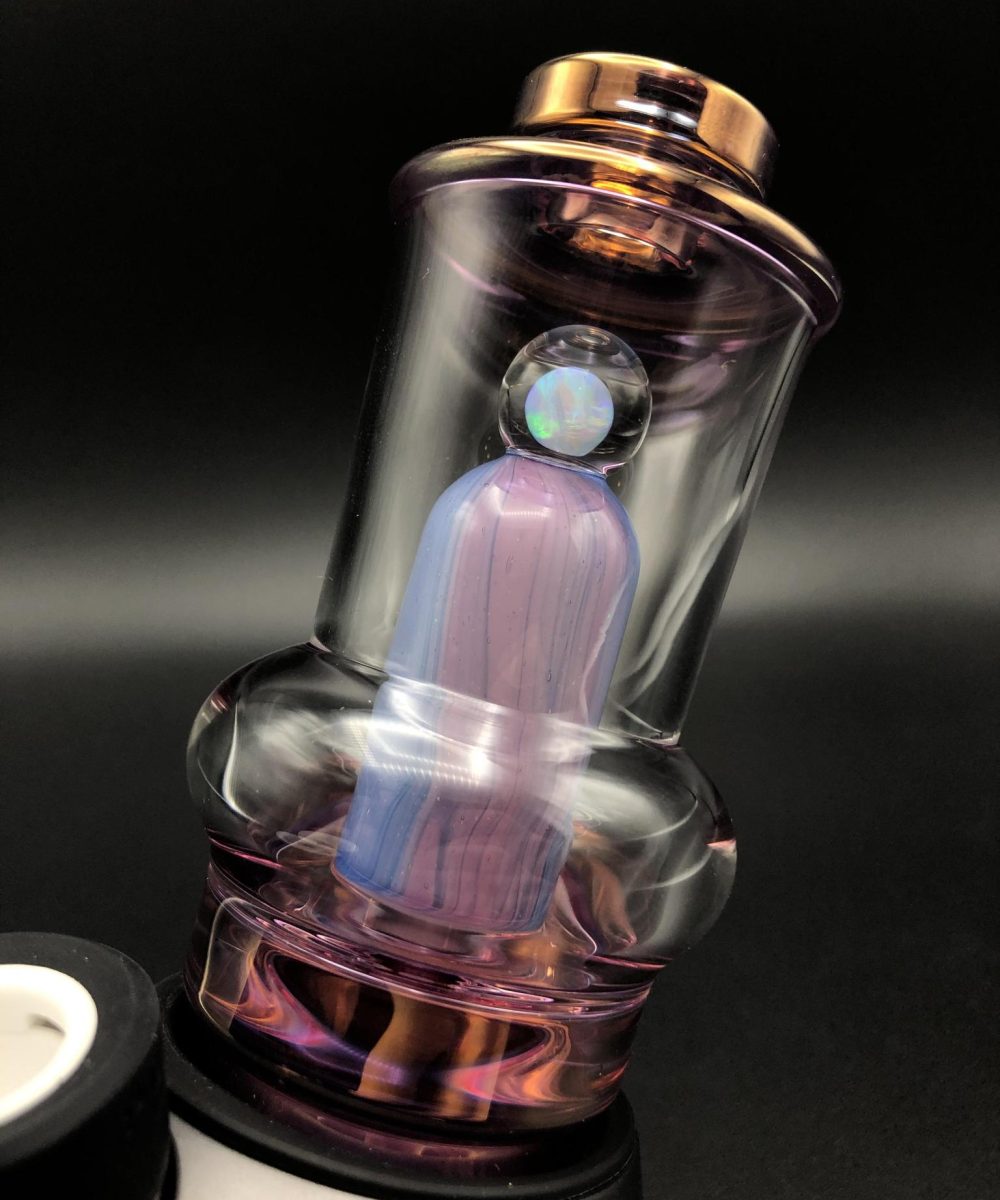 Alternative view of SPIDER GLASS X SCOMO: #1/12 PURPLE FUMED INCEPTION PUFFCO PEAK AND PEAK PRO ATTACHMENT