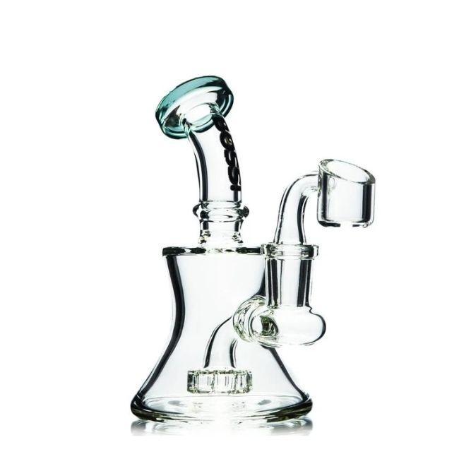 BOSS GLASS: 5" INCH BEND SHOWERHEAD WATERPIPE
