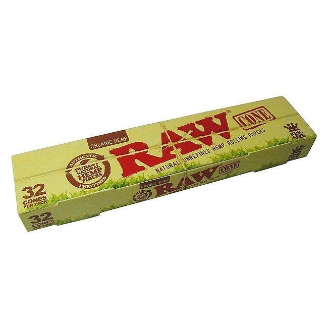 RAW: CONE 32 COUNT ORGANIC KING SIZE