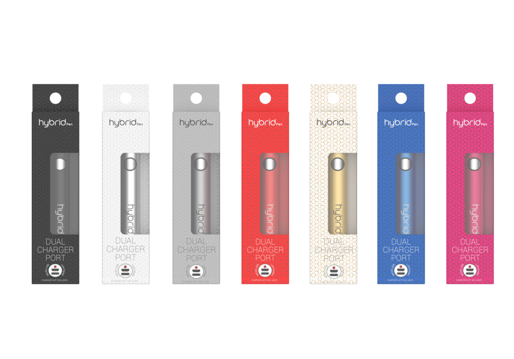 HYBRID: PEN BATTERY WITH DUAL CHARGER PORT 350mAh