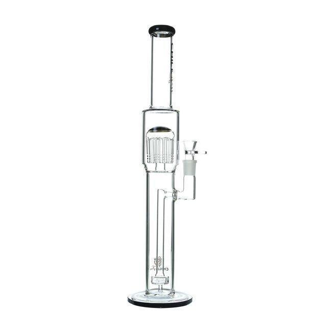 Alternative view of CHILL GLASS: 18" INCH HEAVY MUTLI PERC DESIGN WATER PIPE JLA08
