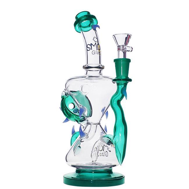 Alternative view of SMOQ GLASS: 10" SPIKED HORN INCYCLER RECYCLER