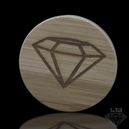 Alternative view of LONG ISLAND QUARTZ: DIAMOND ETCHED BANGER ASSORTED SIZES