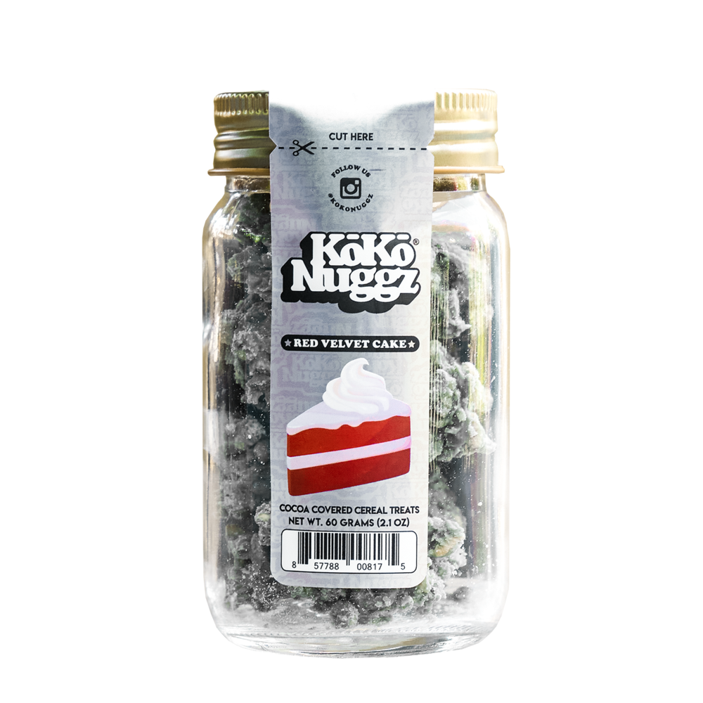 KOKO NUGGZ: RED VELVET CAKE GLASS JAR
