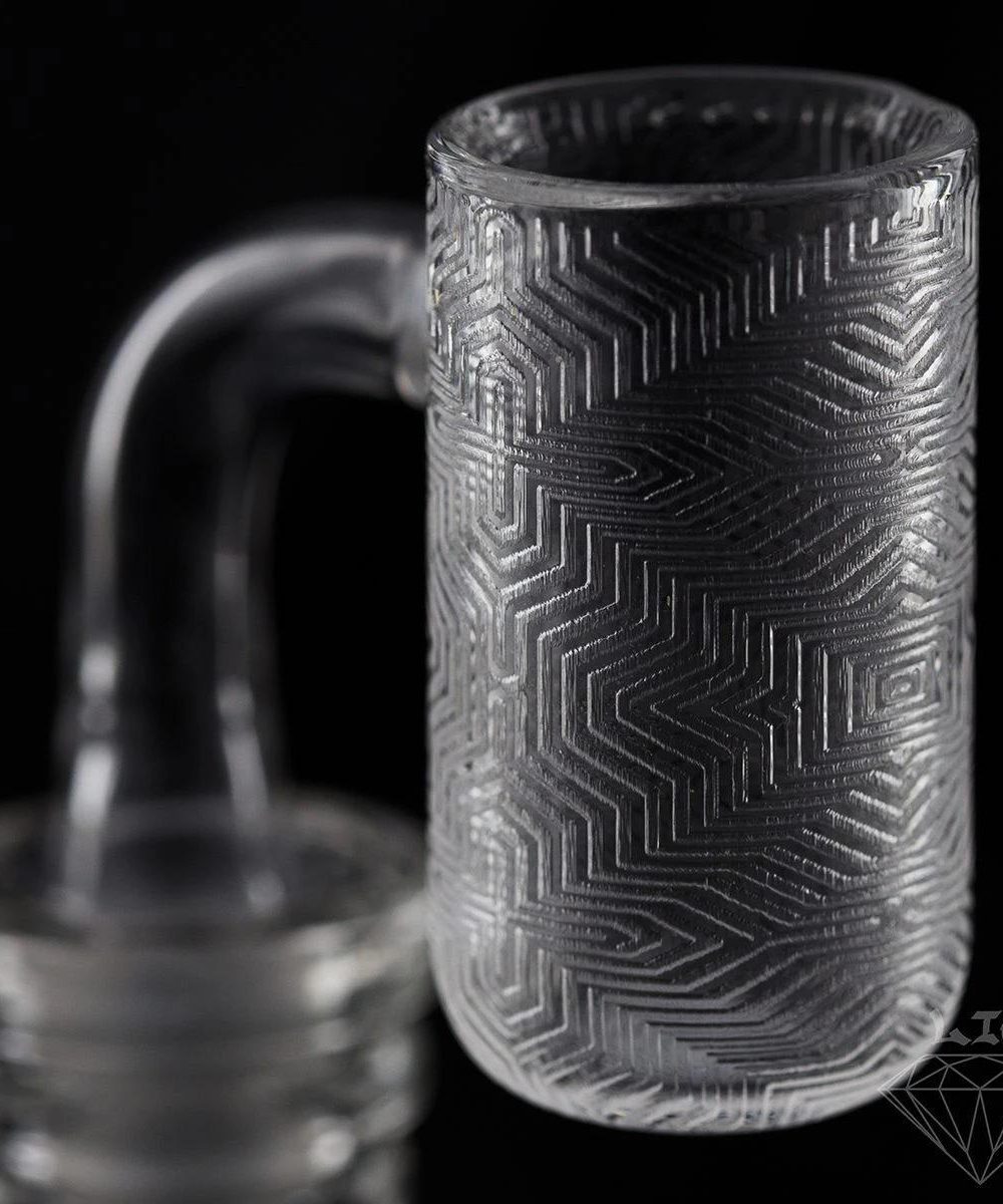 LONG ISLAND QUARTZ: AZTEC ETCHED BANGER ASSORTED SIZES