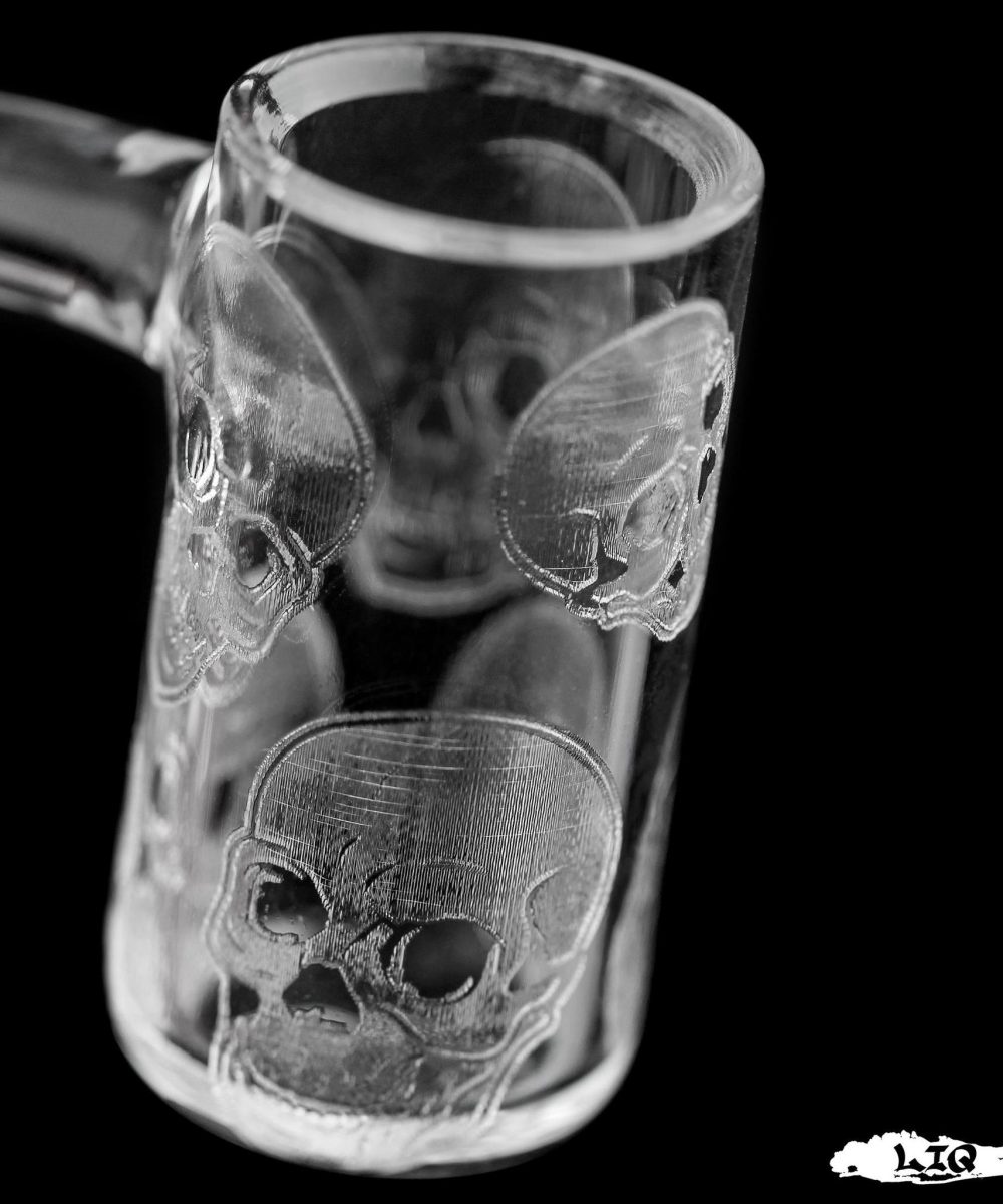 LONG ISLAND QUARTZ: SKULL ETCHED BANGER ASSORTED SIZES