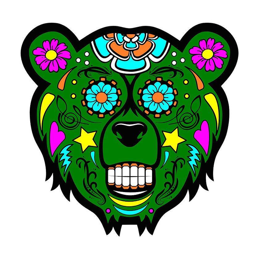 BEAR QUARTZ X MOOD MATS: UV BEAR CANDY GREEN LIMITED EDITION