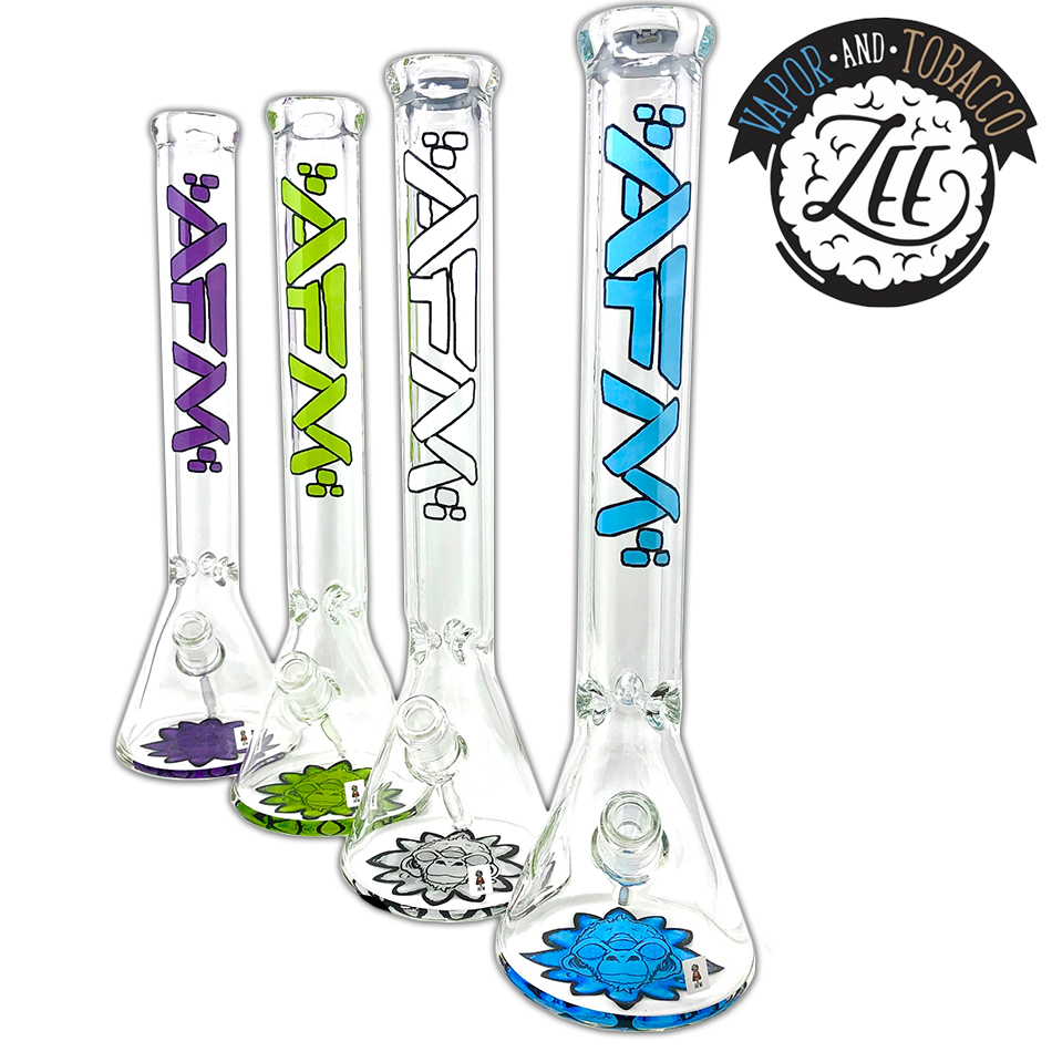 ALIEN FLOWER MONKEY: 18" 9MM AFM LOGO BEAKER