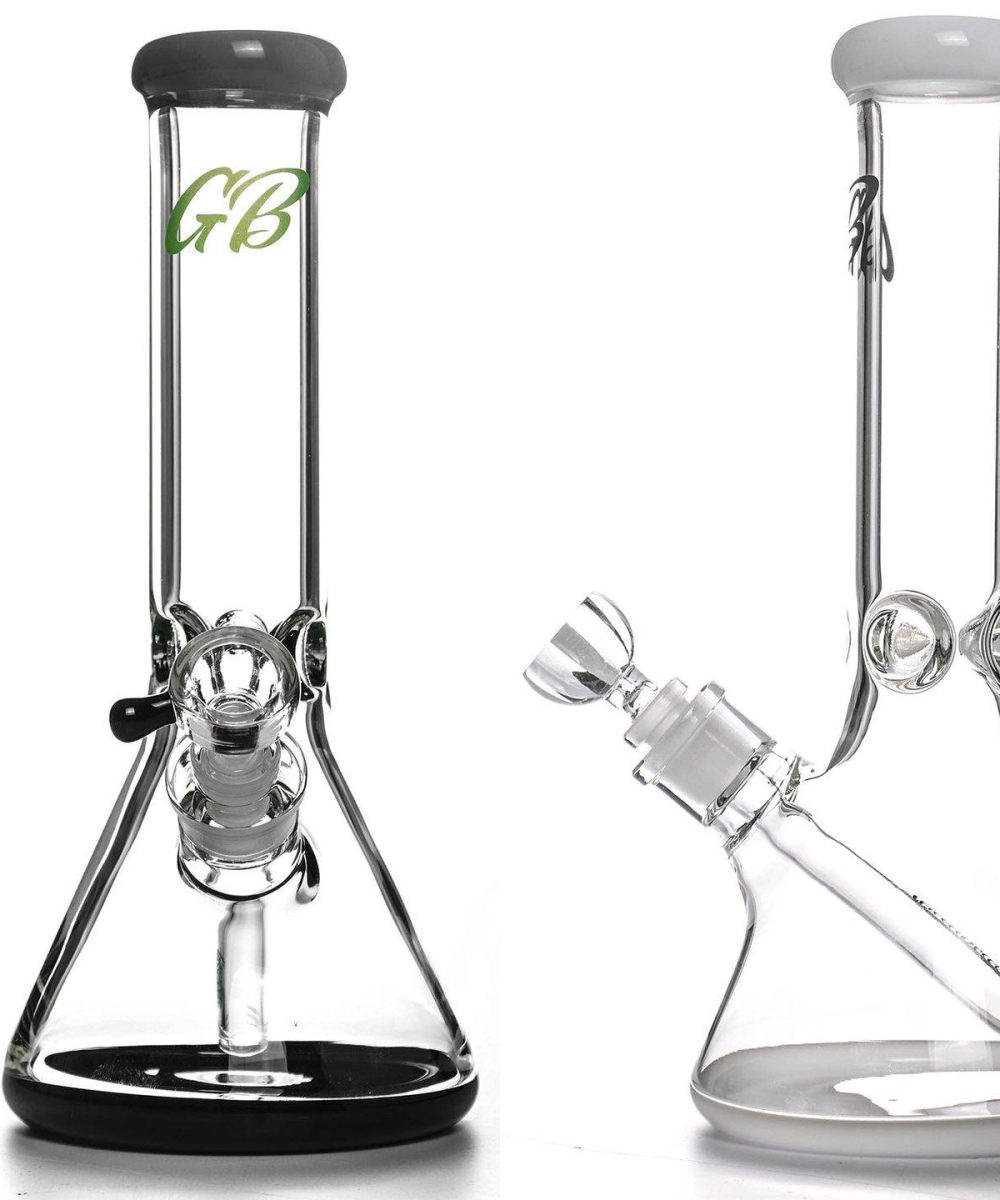 GREEN BEAR: 12" GREEN BEAR BEAKER COLOR ACCENTED