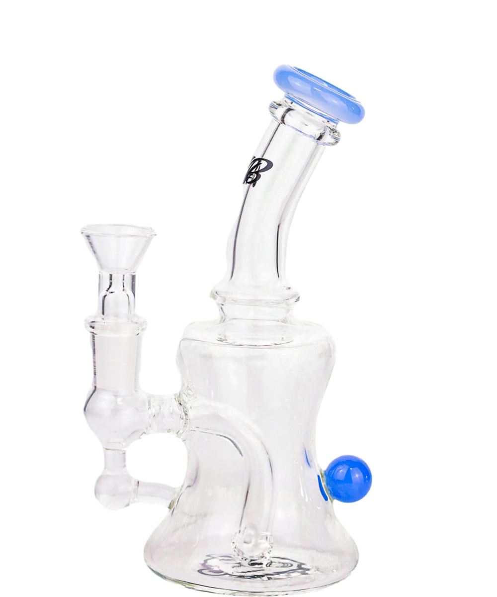 GREEN BEAR: 6.5" COLOR ACCENTED MARBLE CAN