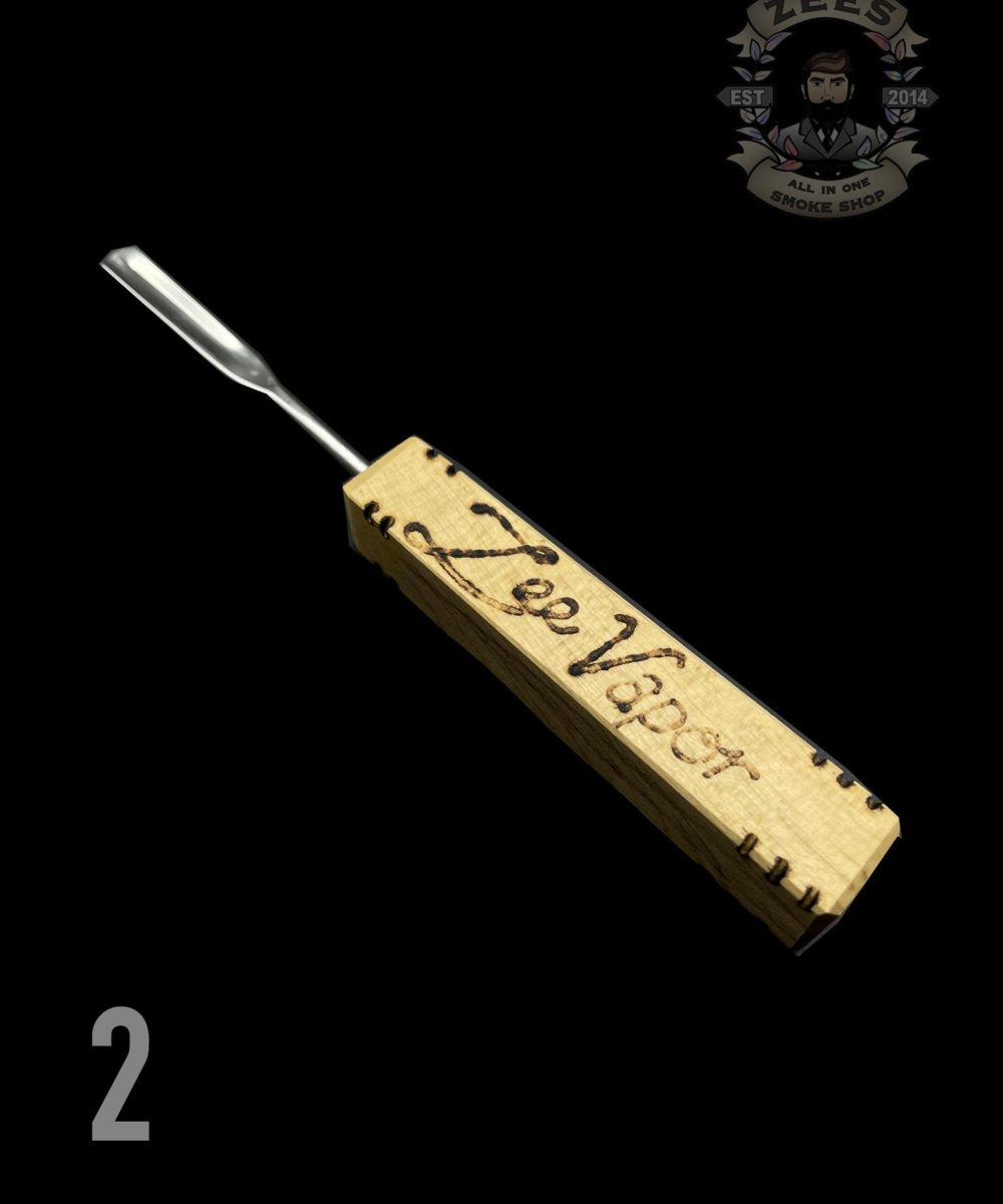 Alternative view of THE GLASS SAVAGE: ZEE VAPOR WOODEN HANDLE DABBERS