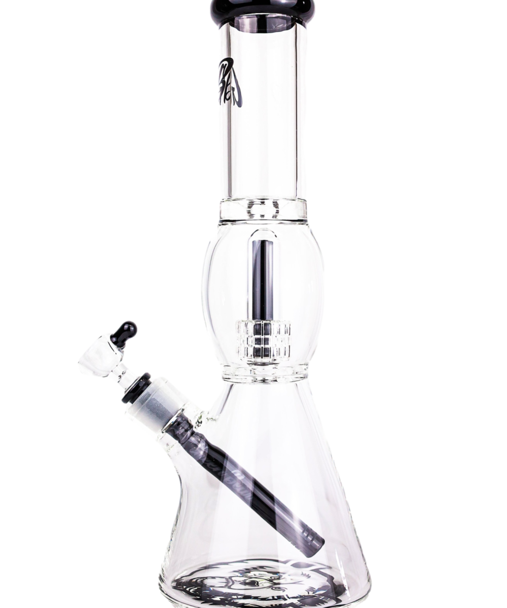 Alternative view of GREEN BEAR: 14" GREEN BEAR BEAKER BUBBLE PERC COLOR ACCENTED