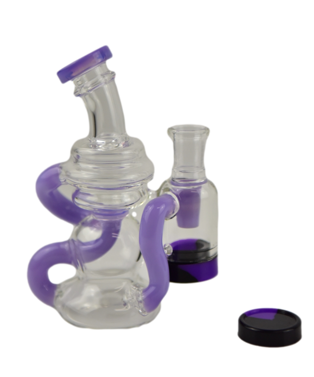 5.5" MINI RECYCLER W/ RECLAIM CATCHER ASSORTED COLORS