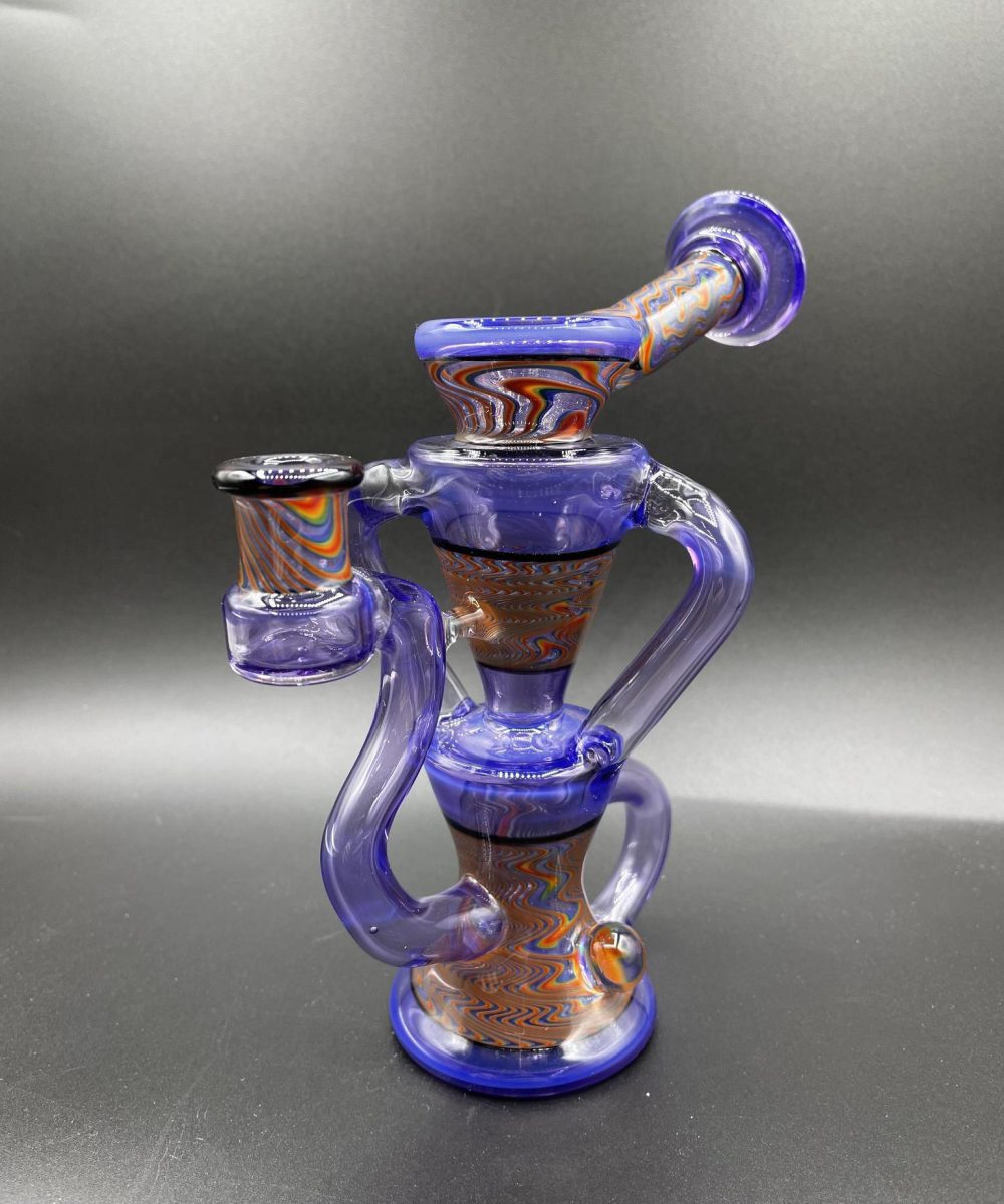 Alternative view of BIRDSHOT GLASSWORKS 2:1 STARGAZER WIG WAG DUAL UPTAKE RECYCLER