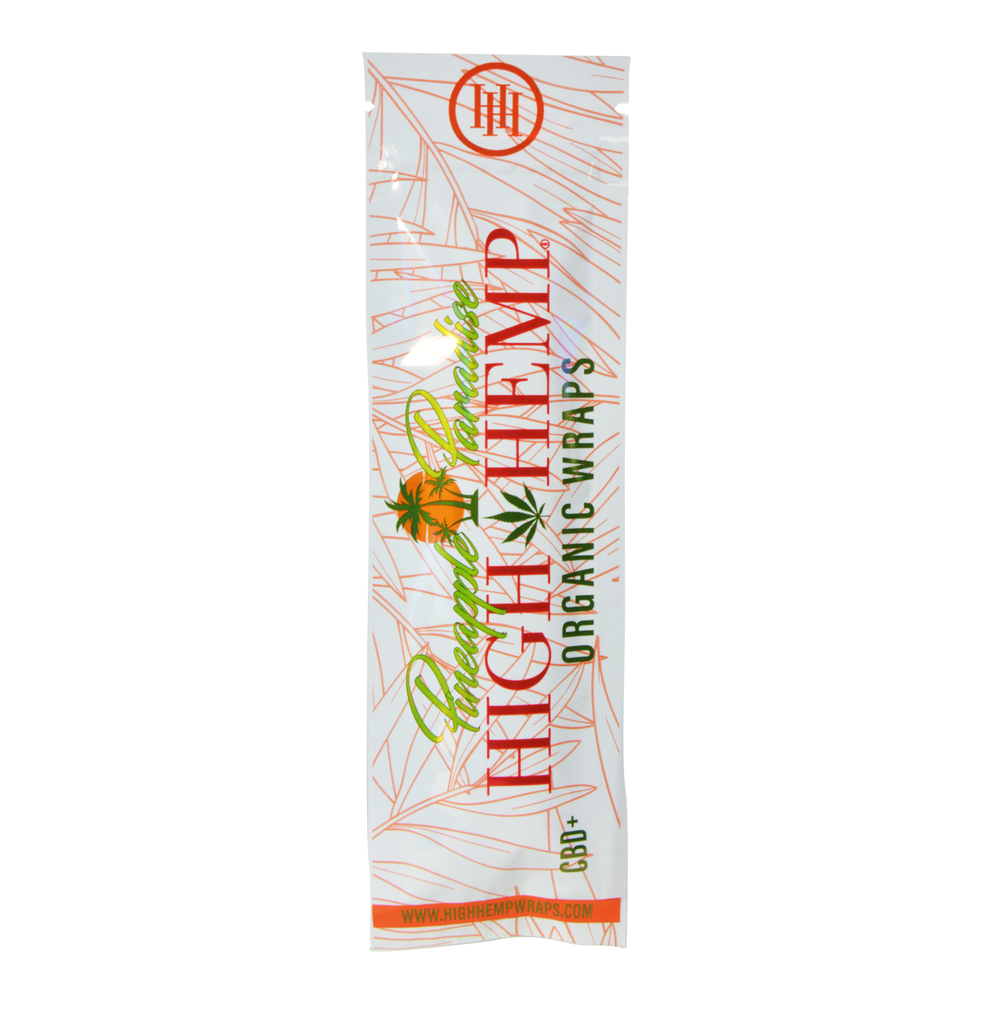 HIGH HEMP: ORGANIC WRAP POUCHES (2CT) PINEAPPLE PARADISE