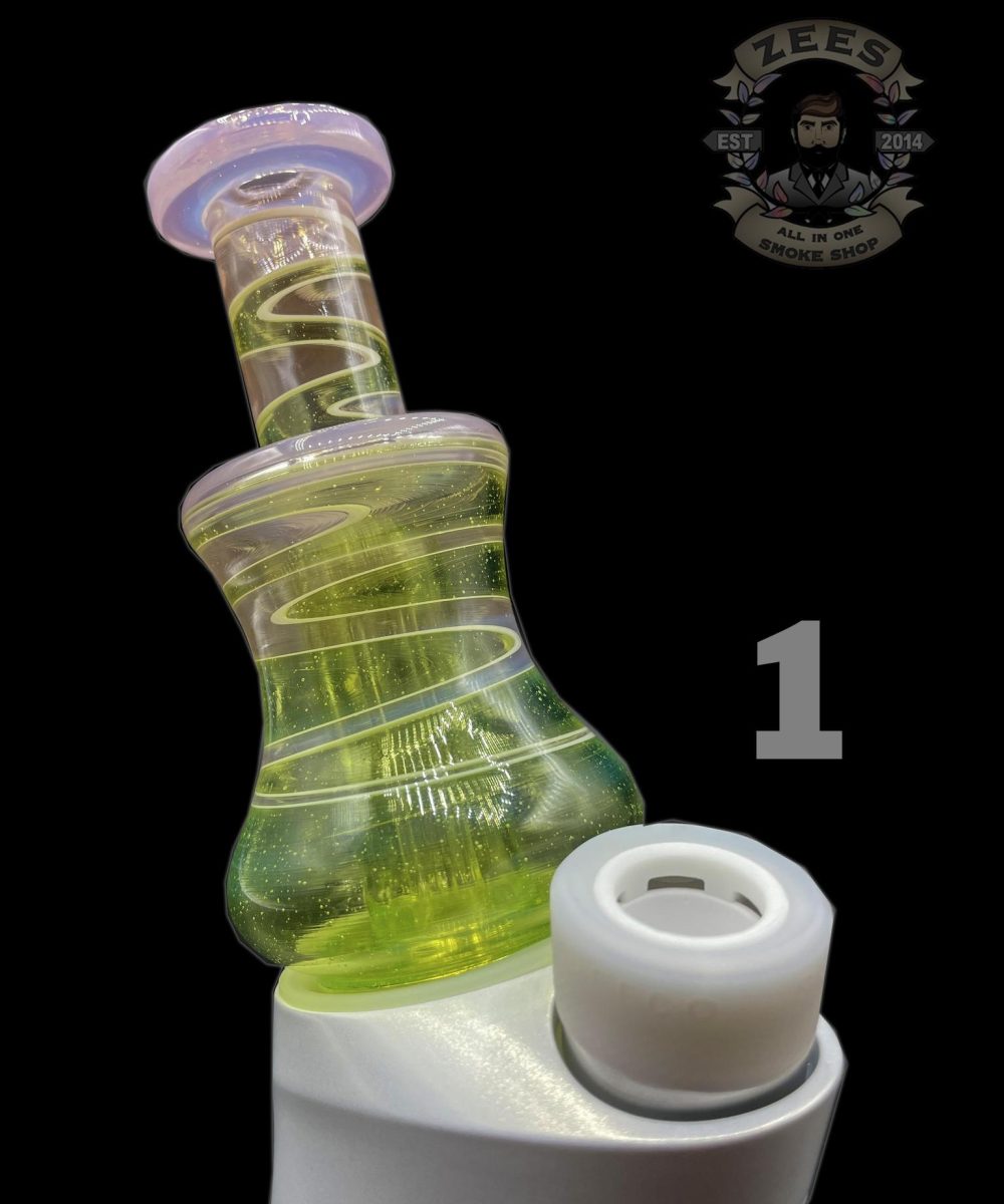 Alternative view of DON ROB GLASS: FULLY WORKED PUFFCO PEAK ATTACHMENT